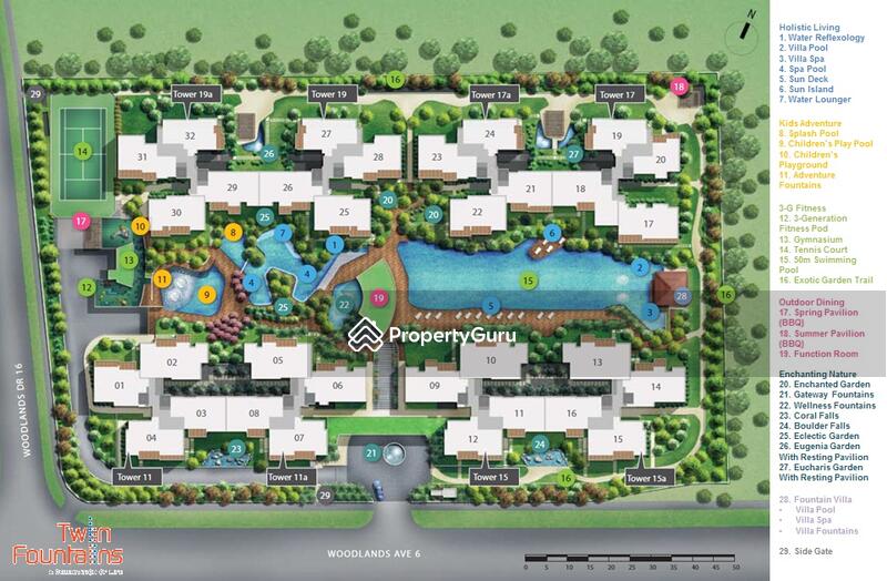Twin Fountains Site Plan
